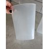 2 Grad Triangular Intake Output Containers 32 oz 1000ml Clear Black Measure