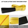 2Pc 2"x6ft Nylon Web Lifting Sling Tow Strap Eye &Eye with Heavy Duty Flat Loops