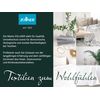 ZOLLNER Set of 4 Tea Towels 100% Cotton 50 x 70 cm Grey
