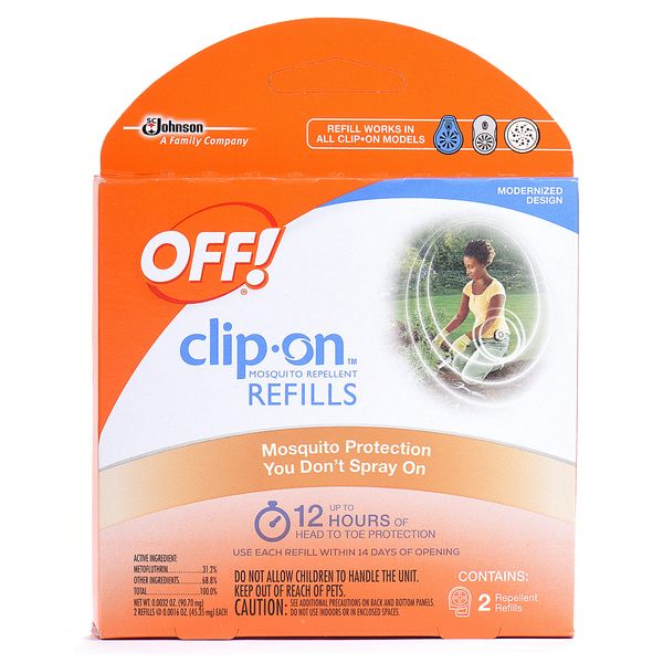 OFF! Clip-On Mosquito Repellent Refill, Provides 12 Hours of Protection, 2 Count