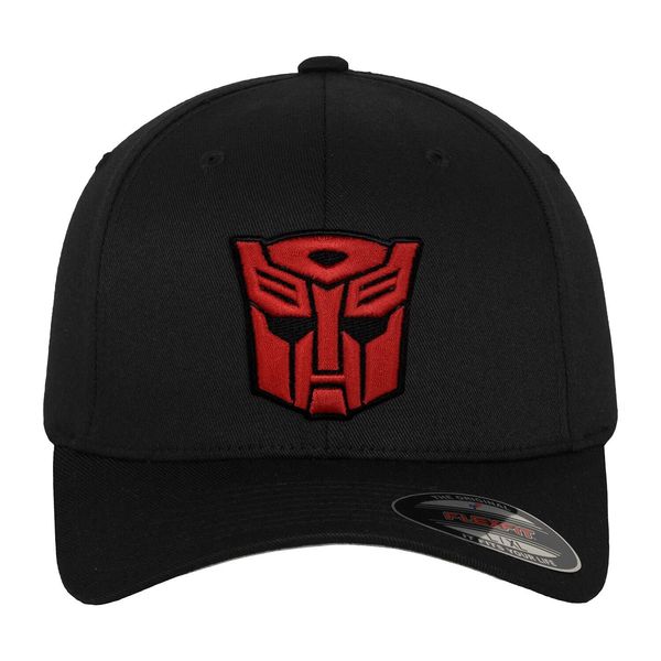 Transformers Officially Licensed Autobots 3D Patch Flexfit Baseball Cap (Black), Large/X-Large
