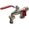Riegolux 303300 Brass Garden Tap Outlet/DOB. Quick Coupler