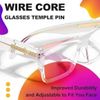Chunky Square Blue Light Blocking Glasses Crystal Clear Frame Eyeglasses
