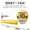 Elecom DST-C07WH USB-C Hub PD Compatible [Charging & Data Transfer Type C/USB3.0/D-sub] Cable Storage, White
