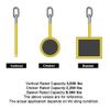 Heavy Duty 6' x 2" Nylon Flat Lifting Sling Strap Eye Polyester Webbing 9000LBS