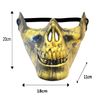 Komonee Gold Half Skull Halloween Mask (HM27)