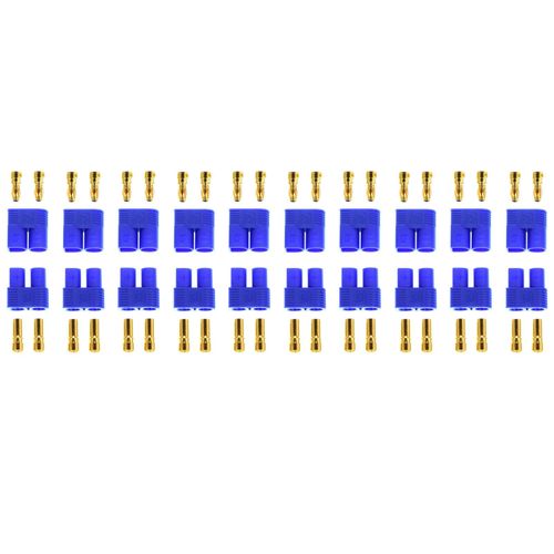 Apex RC Products 10 Male/Female EC3 Battery Connector Plugs - 10 Pairs #1525