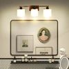 MingBright 3 Lights Bathroom Vanity Wall Lamp Mirror Front Makeup LED Wall Light