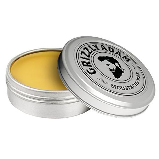 GRIZZLY ADAM Moustache Wax 15ml - Firm Hold - Ideal For Tash Twisters and Handlebars