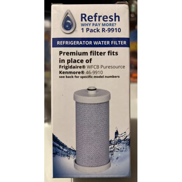 REFRESH R-9910 Replacement Premium Refrigerator Water Filter