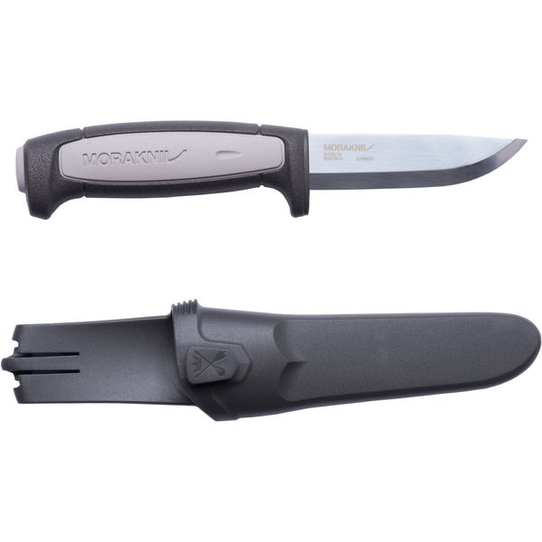 Morakniv Craftline Robust Fixed-Blade Knife with Carbon Steel Blade and Combi-Sheath, 3.6 Inch