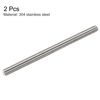 sourcing map 2Pcs M16 x 250mm Fully Threaded Rod 304 Stainless Steel Right Hand Threads