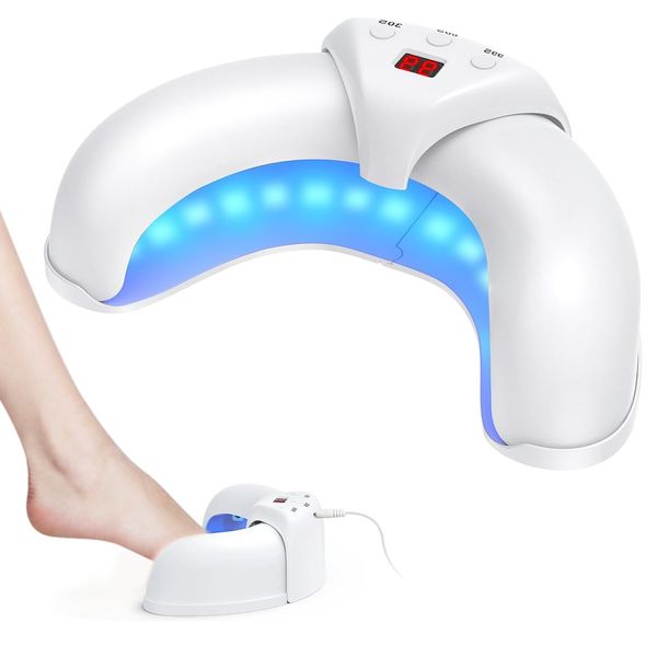 Nail Fungus Laser Device for Fingers, Nail Fungus Treatments for Toenail, Nail Light Fungal Device for Damaged Discolored Nails, Toe Fungus Nail Treatment with 905nm Infrared Light+470nm Blue Light