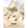 FindChic H Necklace Chain with Initial Silver Letter Necklace