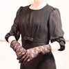 Formal Gloves with Hidden Nails, Nonoflove, Convenient Lace Gloves for Formal Occasions, Manucure, Funeral to hide Nails, Funeral, Night, Memorial Work, Legal