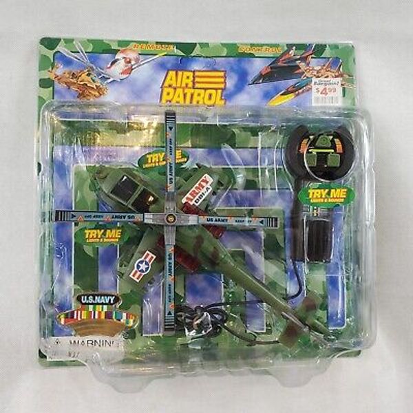 Air Patrol Remote Control Helicopter 9688 Toy Action Figure 90's