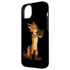 iPhone 14 Plus Comic fox playing flute Case