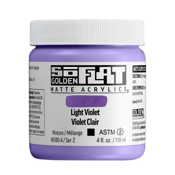 Golden : SoFlat : Matte Acrylic Paint : 118ml : Light Violet