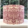 Handmade Lampshade William Morris Brer Rabbit Red Cream (Medium (30cm Diameter), Table/Floor)