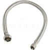 Braided Faucet Connector Hose Female Compression Threaded Fitting 24"in Steel