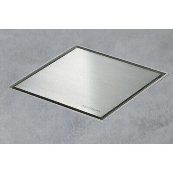 Aqua Jewels Easy Drain Quattro 8" x 8" Bathroom Shower Drain AJQ4-20X30-BW-P