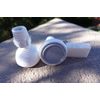2 Pack - Siroflex 4 Row Shower Head with Reya Mia handmade soap bundle