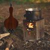 Tebery 17" x 7.5" Wooden Bellows, Lighter Fireplace Blower, Brown
