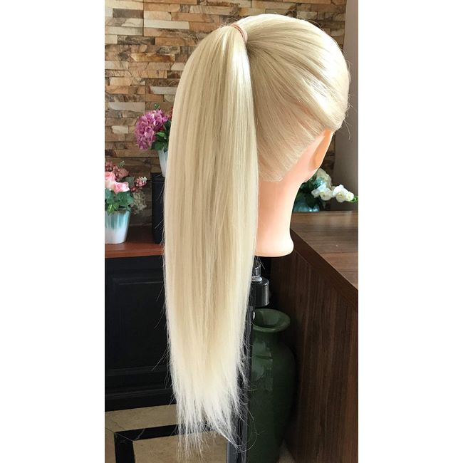 Hairdresser Mannequin Training Head Bright Blonde Hair