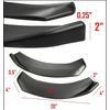 Front Bumper Lip Valance Spoiler Chin Splitters Winglet Blade For Mazda Subaru