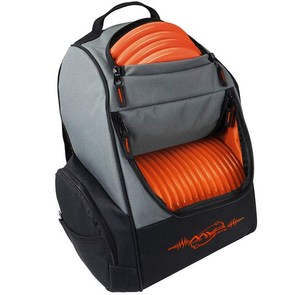 MVP Disc Sports Backpack Shuttle Bag (Gray/Orange)