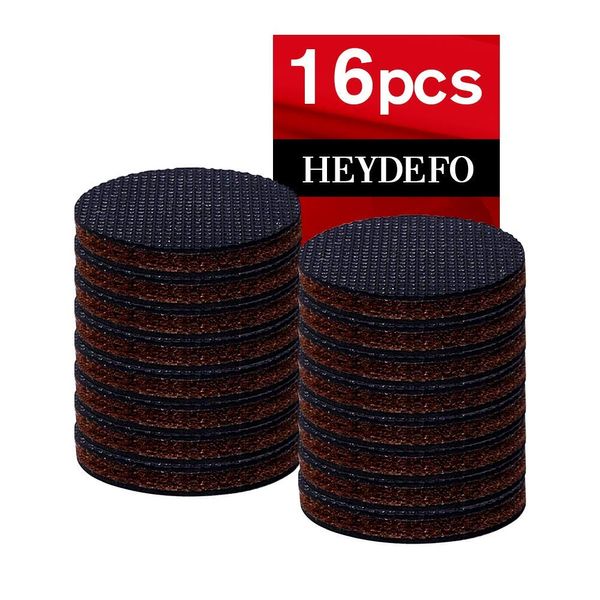 Furniture Protection Pads, Natural Rubber 16 pcs, 1.5 inches (3.8 cm), Scratch Resistant and Soundproofing, Round Felt Pads, Anti-slip Rubber