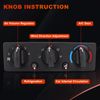 Q21-6119 HVAC A/C Heater Climate Control Module Panel Switch Replacement for Peterbilt Trucks 337 348 389 Temperature Control Panel Q216119 Temperature Control Module