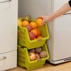 6 Pack Green Japanese Stackable Storage Kitchen Pantry Organizers Basket 4671x6