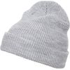 Flexfit Long Knit Beanie Cap, Heather Grey, one size