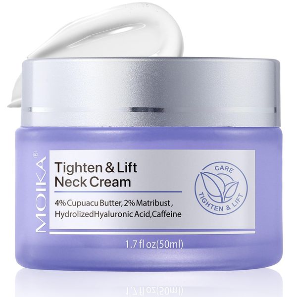 Neck Firming Cream, Tighten and Lift Neck Cream, Anti-Aging Neck Cream for Tightening Sagging Skin, Smooths Wrinkles & Fine Lines, Tightening and Repair Cream for Face Neck Decolletage Body - 50ml