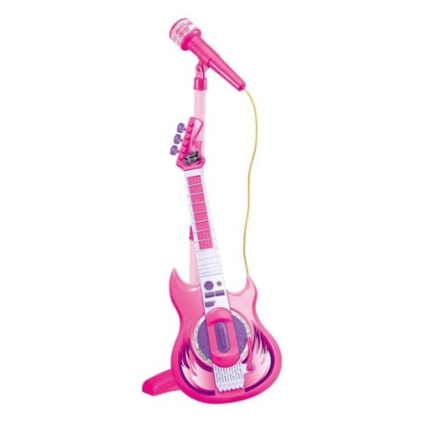 Contixo Kids Toy Guitar Set with MP3 Microphone - Musical Toy - Purple