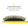 Drybar Lemon Bar Paddle hair brush - quickly detangle & smooth!, flexible nylon bristles, broad flat base, soft-touch finish, slip-free, great for all hair types and lengths, including extensions