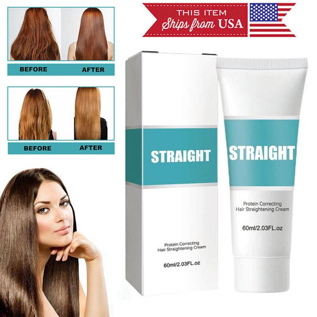 Keratin Treatment Hair Straightening Cream Fast Smoothing For Deep Curly Hair