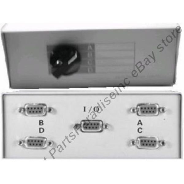All Female}DB9 pin Serial RS232 4way ABCD manual cable/cord/wire Switch Box{F