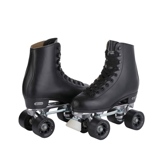 CHICAGO SKATES Chicago Men's Premium Leather Lined Rink Roller Skate - Classic Black Quad Skates - Size 5