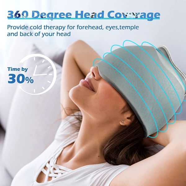 Wearable Migraine Gel Ice Pack Eye Mask HOT OR COLD