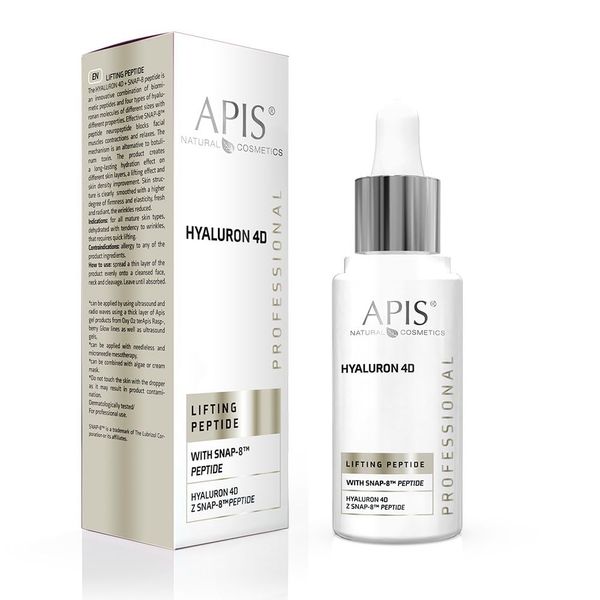 APIS Hyaluron 4D with SNAP-8 TM Peptides | Revolution in Hydration | 30 ml