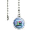 GRAPHICS & MORE Black Cat Staring at Betta Fish Bowl Ceiling Fan and Light Pull Chain