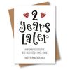 2nd Year Anniversary Card - The Best Decision I Ever Made