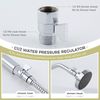 Aomasi Water Flow Control Valve, Solid Brass Shower Head Flow reducer, Chrome