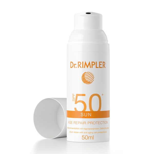 Dr. RIMPLER Sun Age Repair Protection SPF 50+ (50 ml) - Lightweight, Anti-Ageing Sun Protection Lotion for the Face with Very High Light Protection