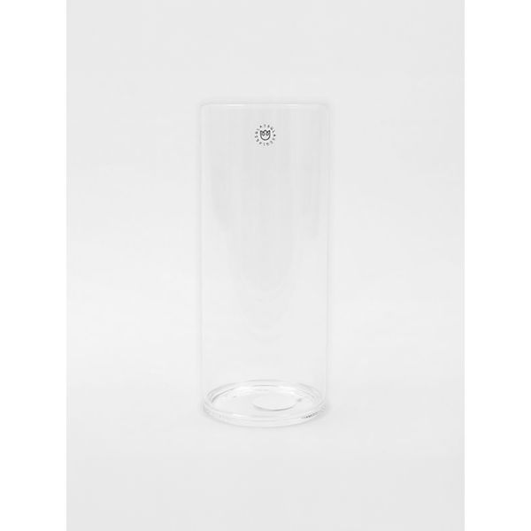 Conical glass vase