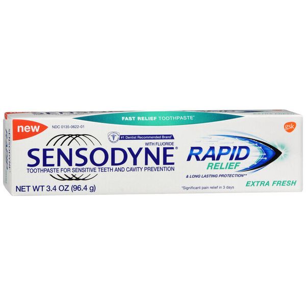 SENSODYNE RAPID RELIEF FRESH T/P 3.4 OZ