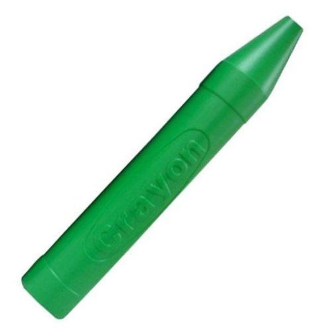 Single Green Jumbo Plastic Crayon Piggy Bank (20") - 1/pack
