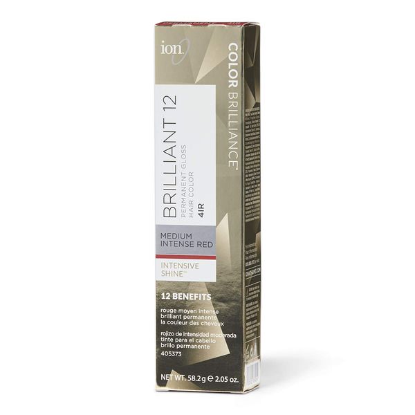 Ion 4IR Medium Intense Red Permanent Gloss Hair Color 4IR Medium Intense Red